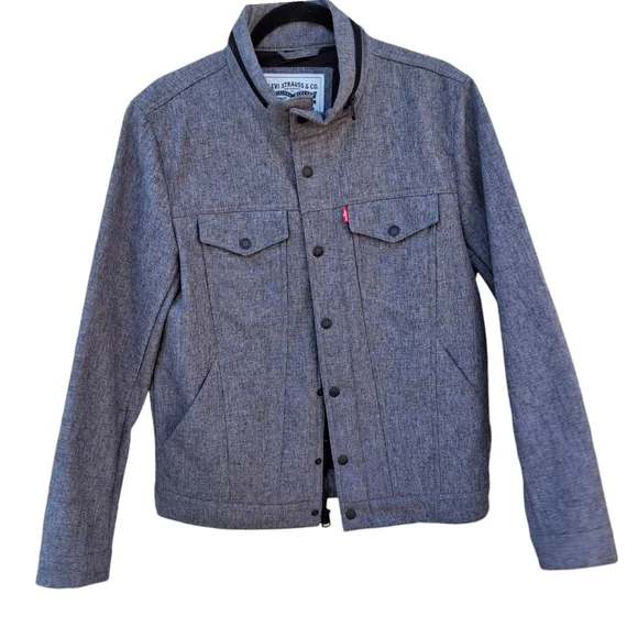 Levi's Strauss & Company, Grey Zip Snap Trucker Utility Jacket, Men Size Small - Picture 1 of 16
